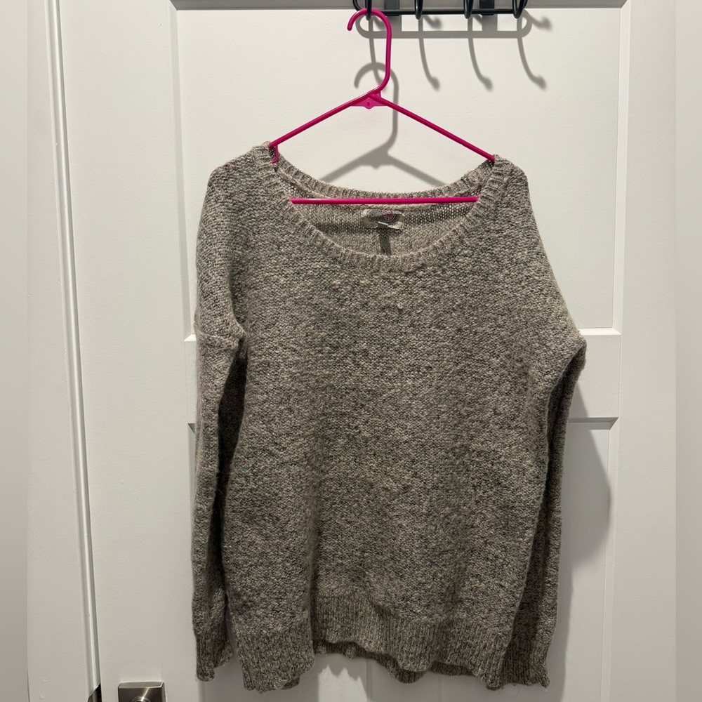 Ecote Scoop Neck Wool Blend Sweater